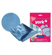 Салфетка хоз. микрофибра 30*30см WINDOW д/стёкол,зеркал 2615 York