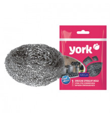 Губка для посуды стальная МЕГА спиральная 0203 York