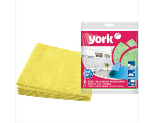 Салфетка хоз. перфорированная 34*35см 6шт 2004 York