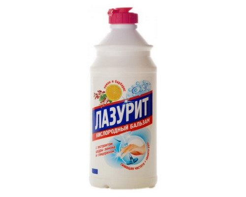 Бальзам Кислородный д/мытья посуды 500мл Лазурит Лимон-Барбарис