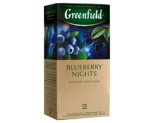Чай Гринфилд 25 пакетиков Blueberry Nights