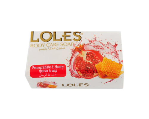 Мыло туалетное 125г Гранат и мед Loles