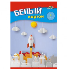 Картон А5 08л немелованный "Полет" Апплика