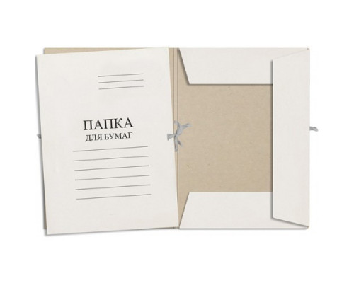 Папка для бумаг с завязками 280г/м2 Эврика
