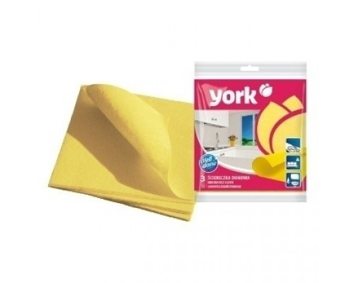 Салфетка хоз. домашняя 3шт 35*35см 2001 York / 2012 АЗУР 35*30см