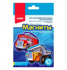 Набор для изготовления магнитов из гипса "Большие машины" LORI