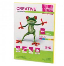 Бумага цветная А4 80г/м2 50л CREATIVE