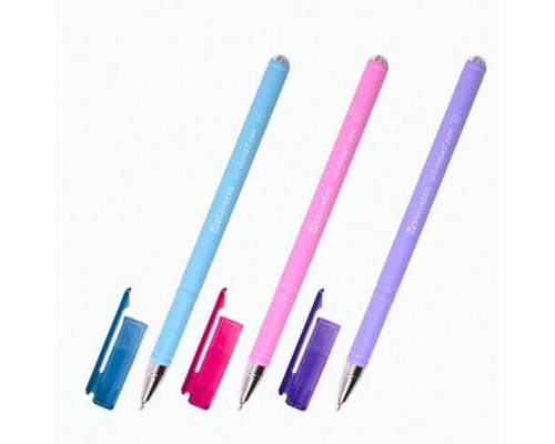 Ручка шариковая 0,7мм масл основа soft-touch FRUITY Pastel Brauberg