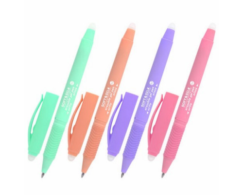Ручка гелевая пиши-стирай 0,7мм SOFT&SILK PASTEL Brauberg