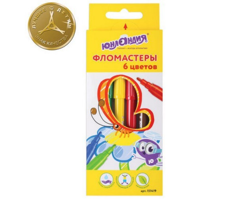 Фломастеры 06цв "ЭКЗОТИКА" Юнландия