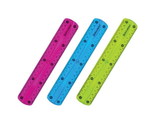 Линейка 20см гибкая FLEX Brauberg