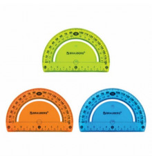 Транспортир 10см 180° FLEX гибкий Brauberg