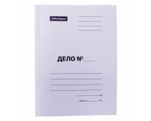 Скоросшиватель 280г/м2 "Дело" картон немелованный OfficeSpase