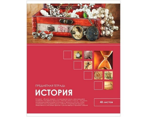 Тетрадь предметная А5 48л История "Учись ярко!" Спейс