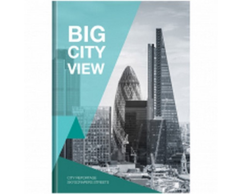 Бизнес-блокнот А4 160л "Путешествия. Big city view" Спейс