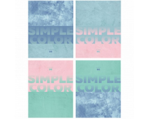 Тетрадь А5 96л клетка на спирали "Simple color" БиДжи