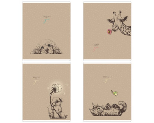 Тетрадь А5 40л  линия "Рисунки. For you" ArtSpace