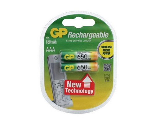 Батарейка аккумулятор HR03 650 mAh GP (2шт)