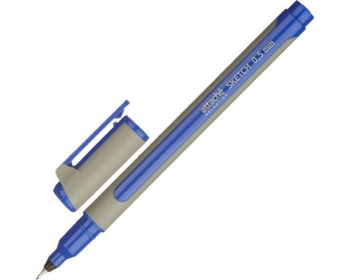 Ручка капиллярная  0,5мм soft touch Attache