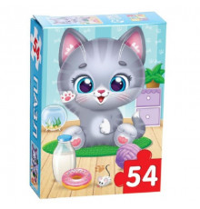 Пазл 54 эл. "Радостный котик" Puzzle Time